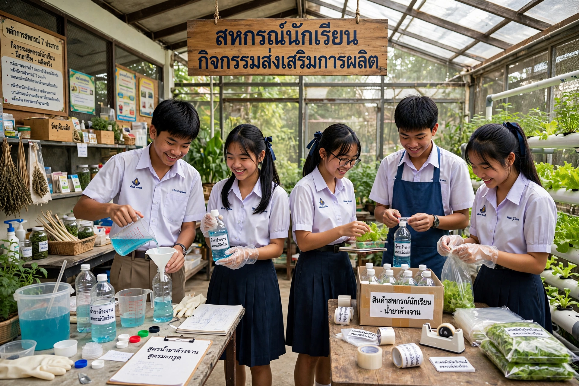 สหกรณ์นักเรียน 3) กิจกรรมส่งเสริมการผลิต/อาชีพ
